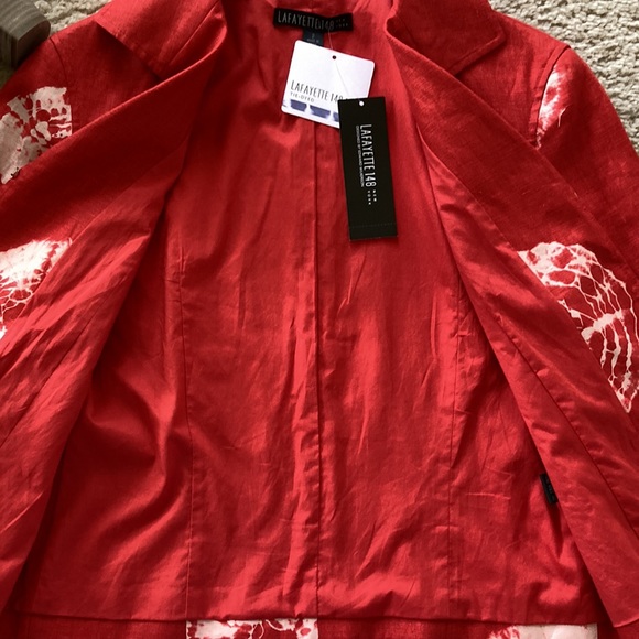 Lafayette 148 New York Tie Dye Jacket - Picture 6 of 8